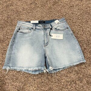 Judy Blue High Waist Acid Wash Denim Short, Size XL, NWT